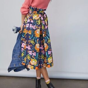 Corey Lynn Calter Kayla Paper bag tie waist Floral Maxi Skirt